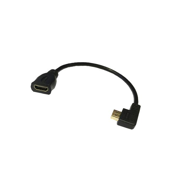 خاتون کیبل کے لئے صحیح زاویہ HDMI مرد Right Angle HDMI Male To Female Cable