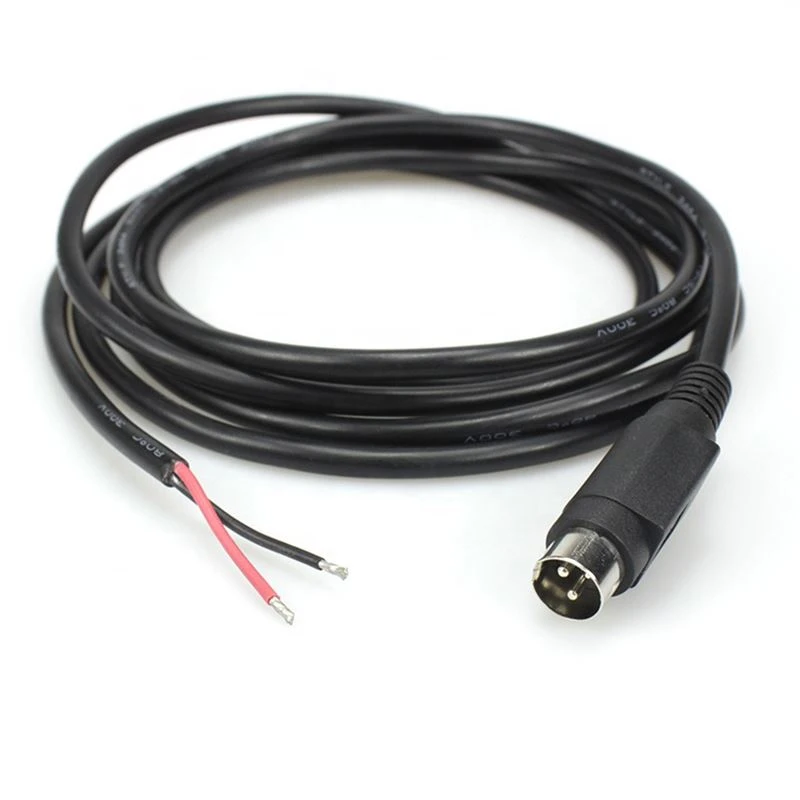 12v 3 Pin Din Male To Open End Power Cable