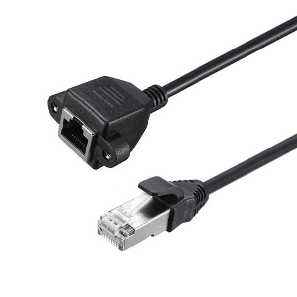 بیجلی ہڈی کے لئے RJ45 پینل ماؤنٹ ایथर نیٹ ورک توسیع کیبل