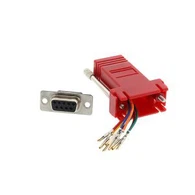 ریڈ DB9 فیمیل سے RJ45 ایتھرنیٹ اڈاپٹر
