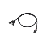 یوایسبی 2.0 ایک پینل ماؤنٹ خواتین 5 پن ہیڈر خواتین کیبل پر