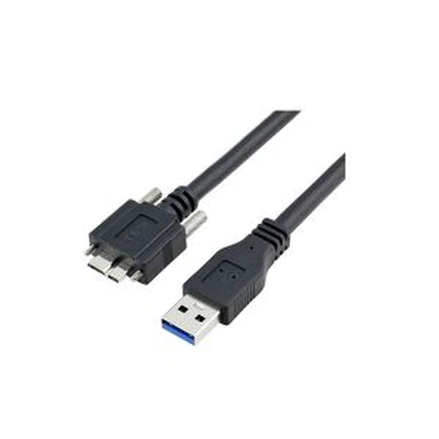 یو ایس بی 3.0 اسکریو لاک کے ساتھ مائیکرو بی مرد کیبل کے لئے ایک مرد